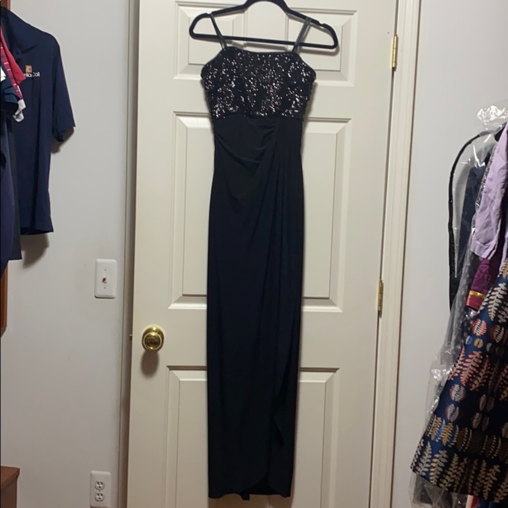 Ralph Lauren black sequin gown